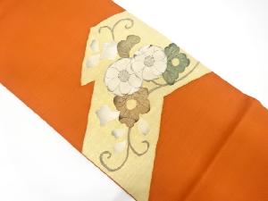 辻ヶ花模様織り出し　袋帯